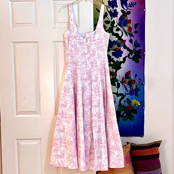 🌺🎉2XHP🎉🌺 NWT Staud Wells Midi Dress Cherry Blossom Toile - Picture 13 of 16